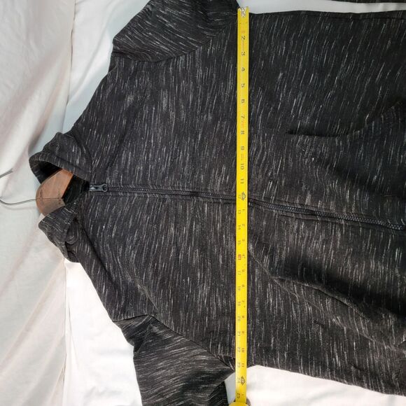 Phat Farm Mens Hoodie Large Full-Zip Black Grey Heavyweight Pockets Pre Owned - Picture 11 of 14